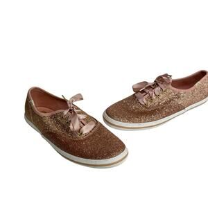 Keds X Kate Spade New York Champion Glitter Pink Sneakers Women’s Size 5.5